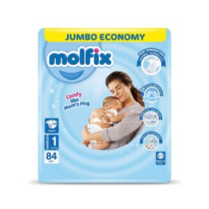 Molfix Baby Diapers Size 1 Newborn (2–5 kg) - 84 Pcs