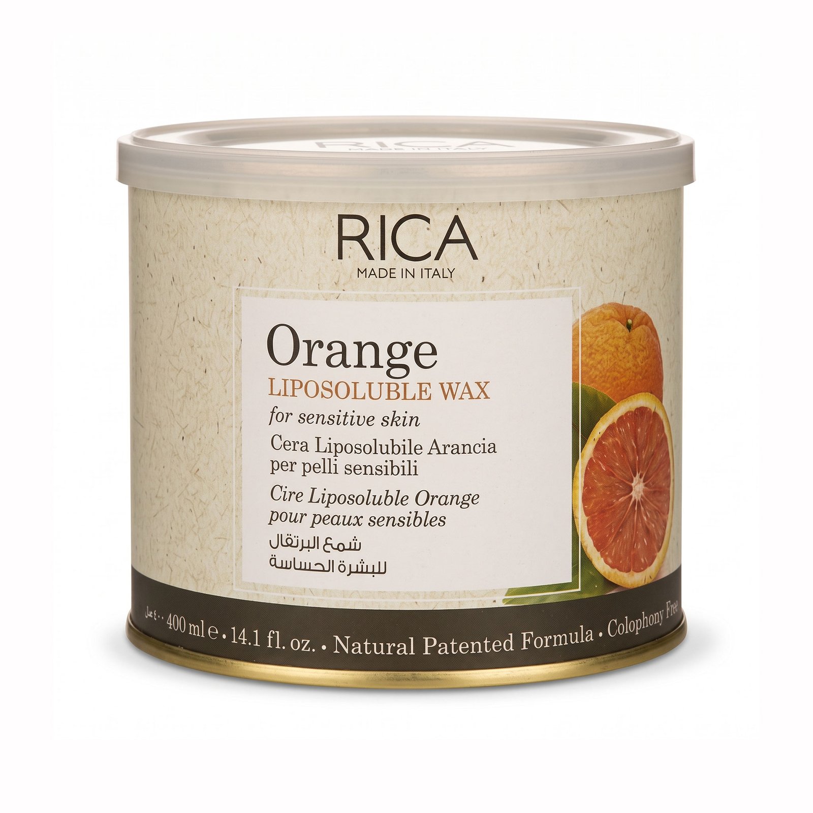 RICA Orange Liposoluble Wax for Sensitive Skin
