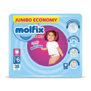 Molfix Diaper Pants Size 6 Extra Large (15+ kg) - 38 Pcs