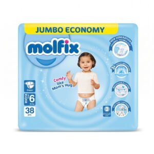 Molfix Baby Diapers Size 6 Extra Large (15+ kg) - 38 Pcs