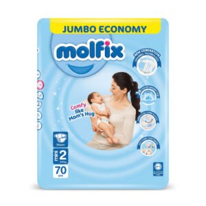 Molfix Baby Diapers Size 2 Mini (3–6 kg) - 70 Pcs